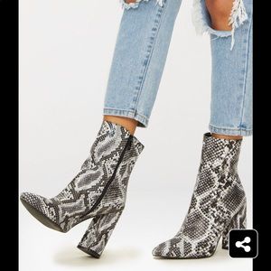 Snakeskin boots
